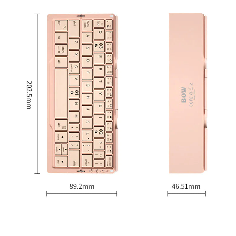 Teclado Bluetooth Plegable Mini