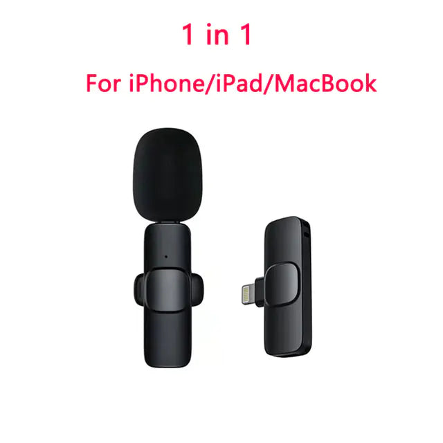 Micrófono Inalámbrico Lavalier Portátil Mini