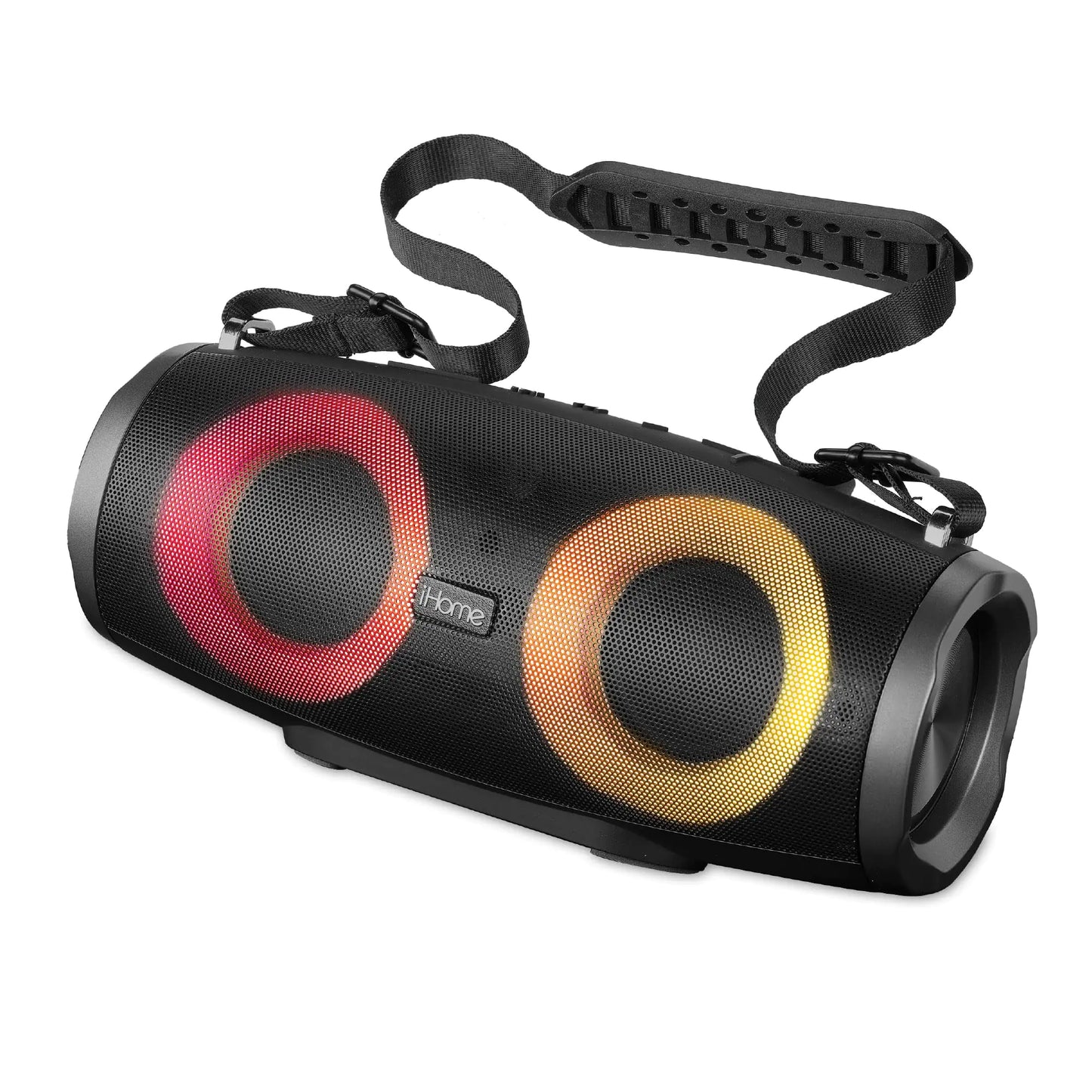 iHome Altavoz Bluetooth Boombox con Radio FM y Luces Cambiantes de Color Altavoz Inalámbrico Portátil y Recargable (iBT915B.EXv24)