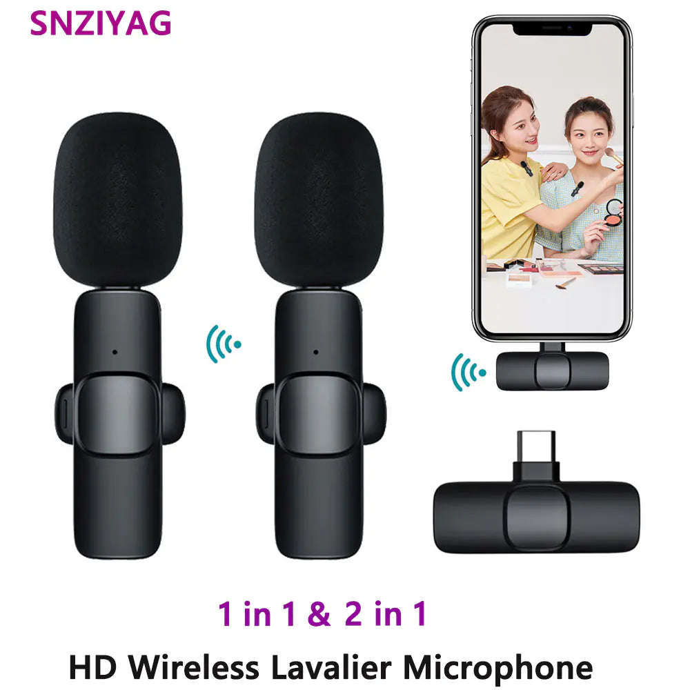 Micrófono Inalámbrico Lavalier Portátil Mini