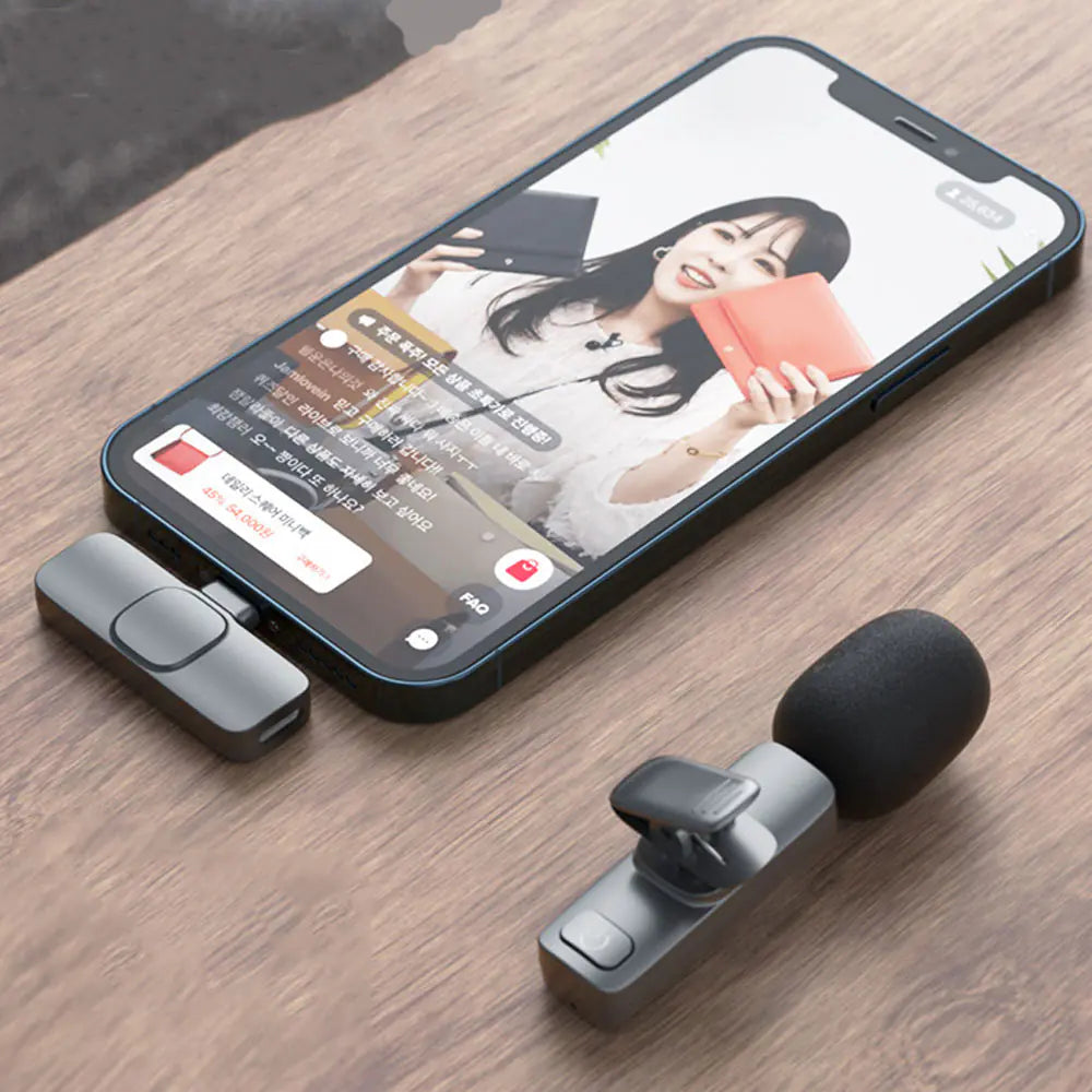Micrófono Inalámbrico Lavalier Portátil Mini